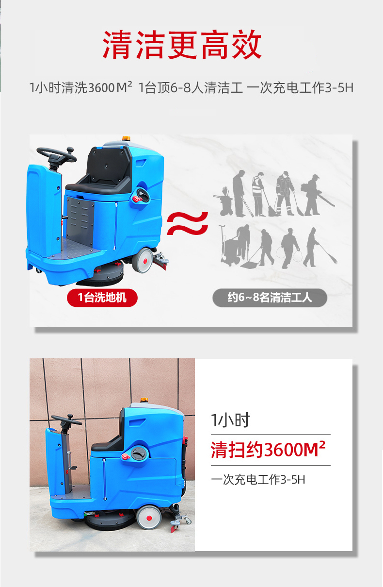 凉山驾驶式洗地机更适合用在高铁站